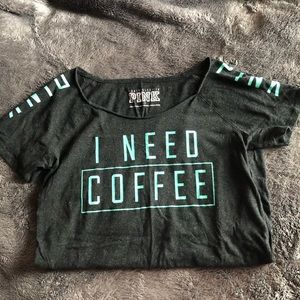 "I Need Coffee" sleep shirt